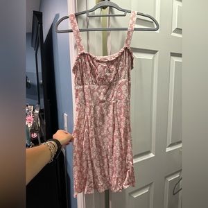 Pink mini dress